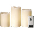 3 Piece LED Flicker Candle Set J86734