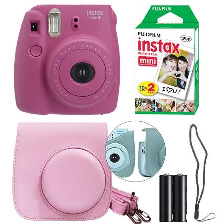 Hot Pink Instant Film Camera Kit Y603