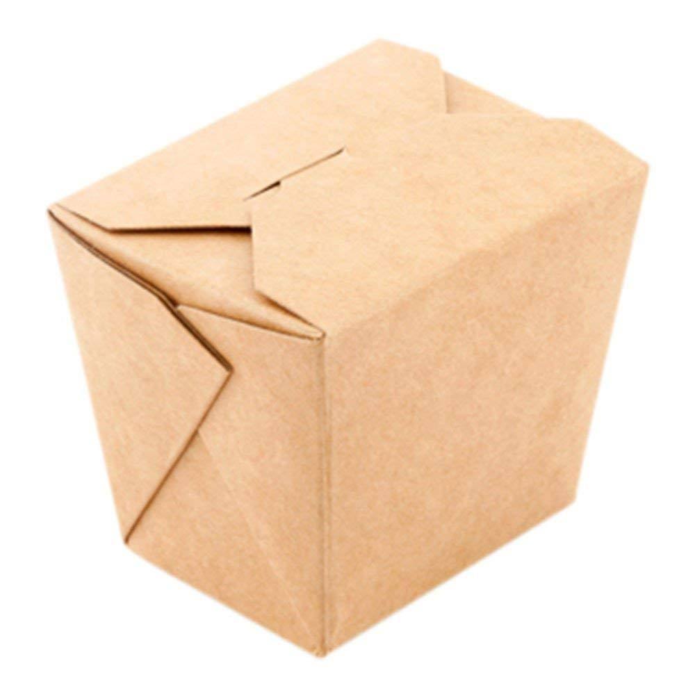 Kraft Brown 8-oz Square Disposable Food Container G8407