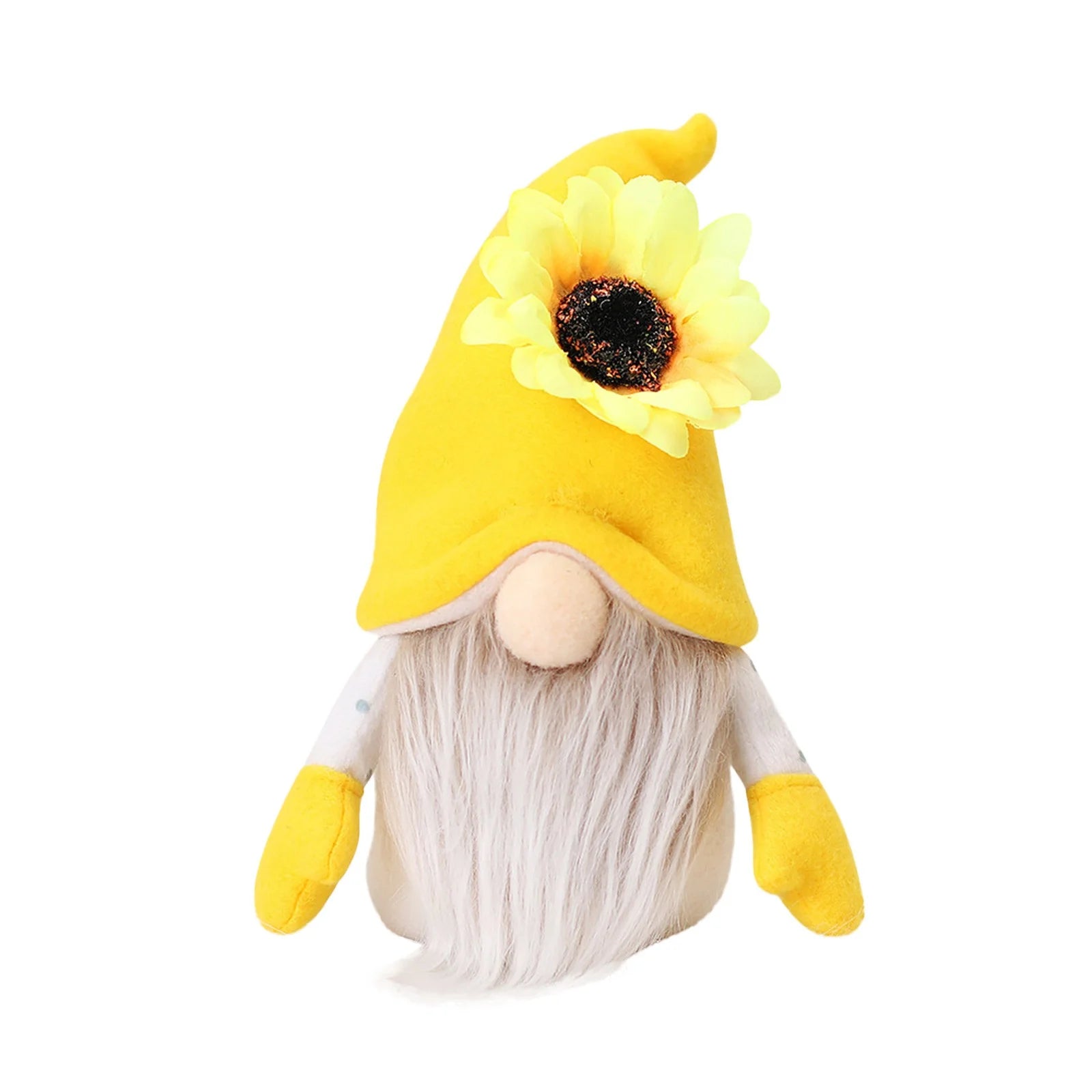 2Pc Faceless Dwarf Ornaments Rabbit Plush Doll Bee Festival Cartoon Sitting Posture Facing Sunflower N25576