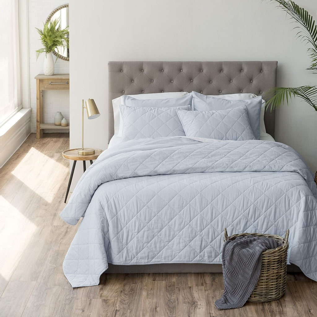 King Cotton Linen Percale Quilt U757