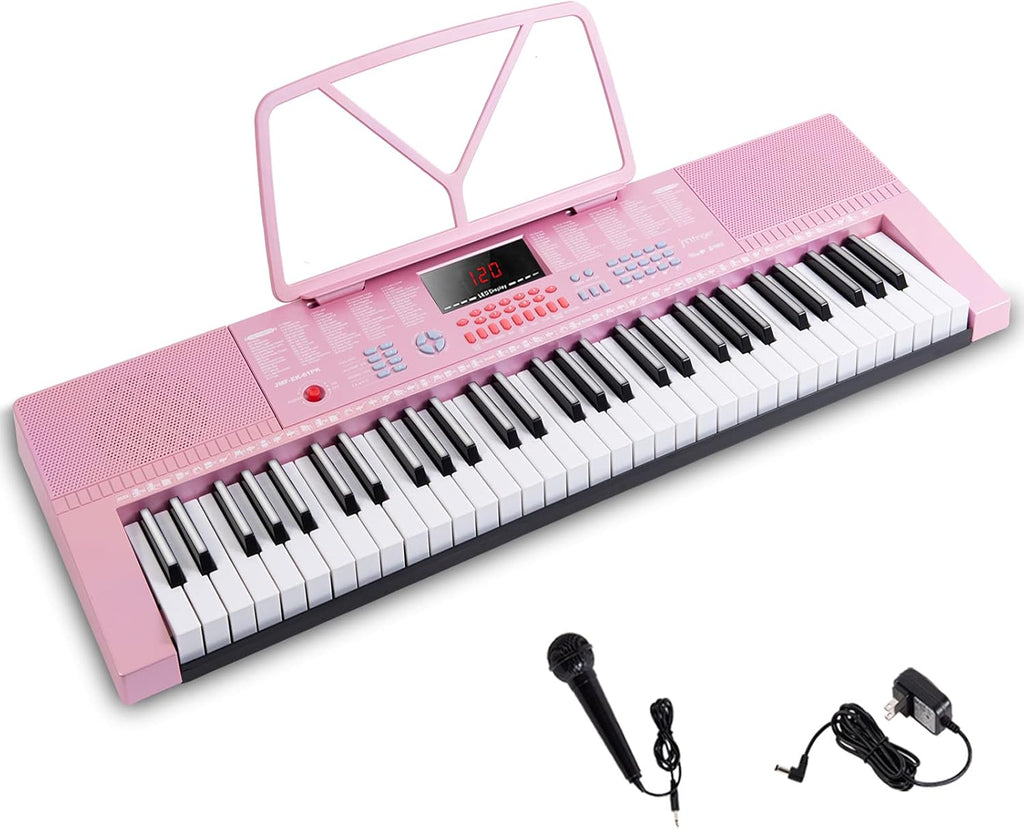 61 Electronic Digital Piano Keyboard with Full-Size Keys U46509