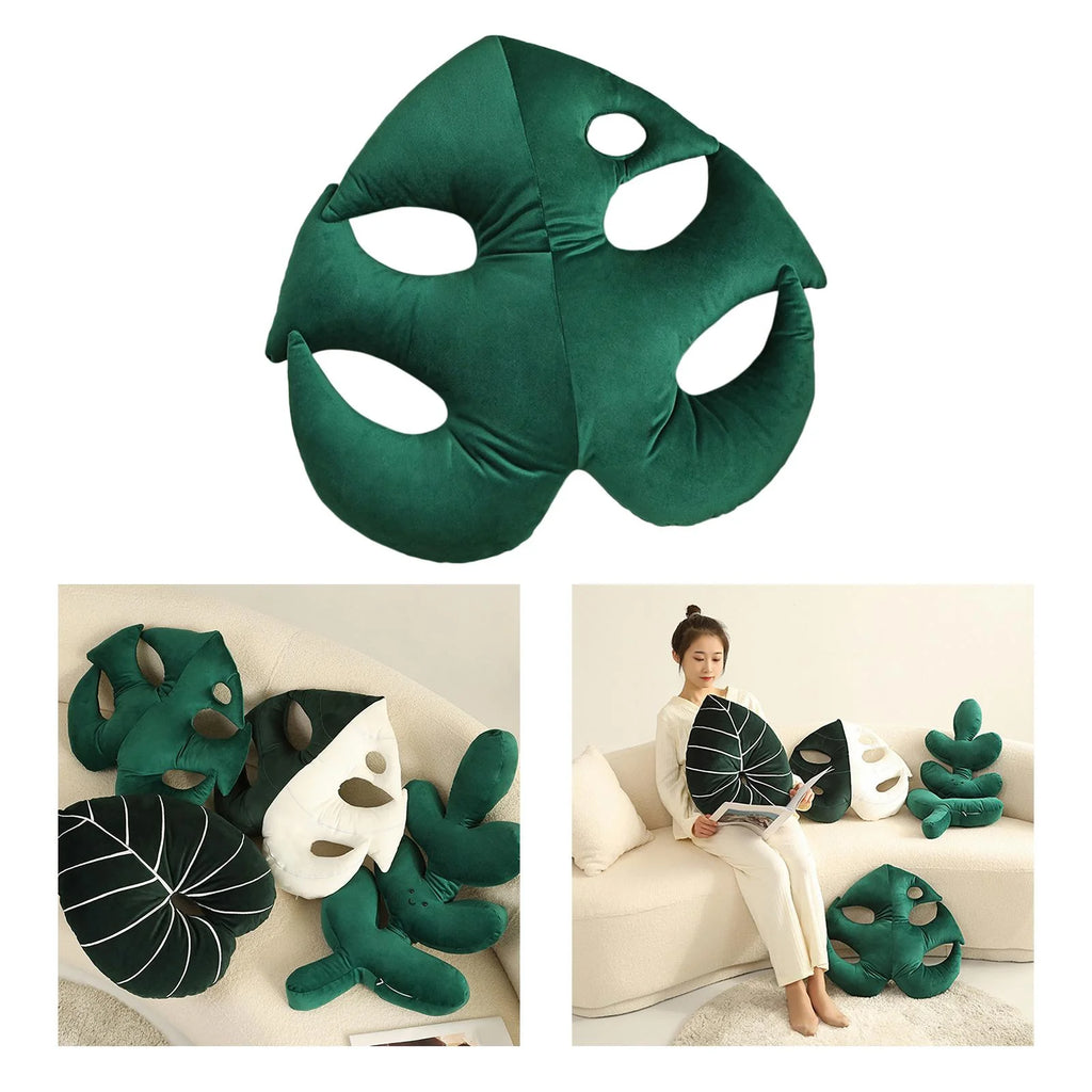 Leaf Shaped Throw Plant Leaves Decorative R802