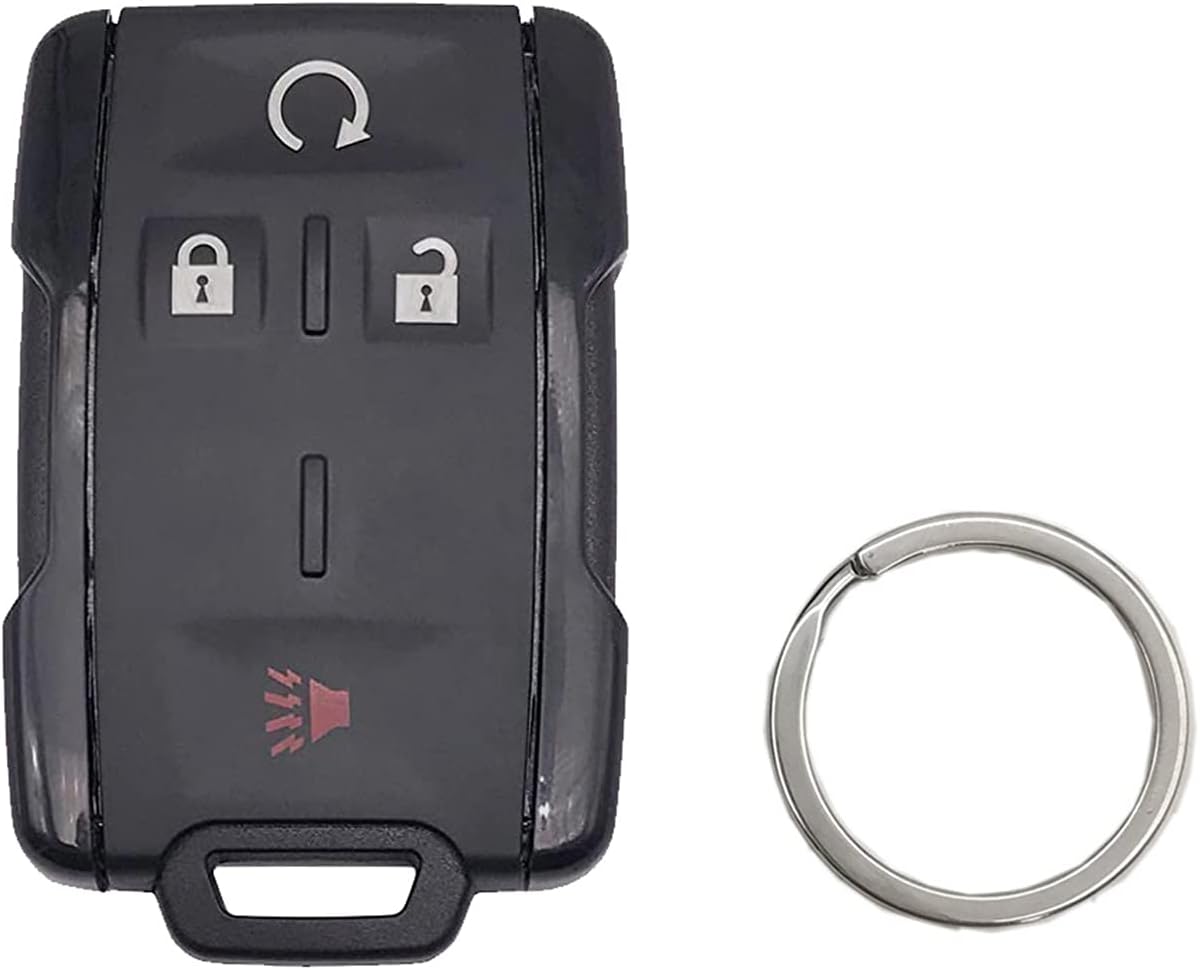 Black Replacement Key Fob Case Shell 4 Buttons Remote Car Housing Cover S60640