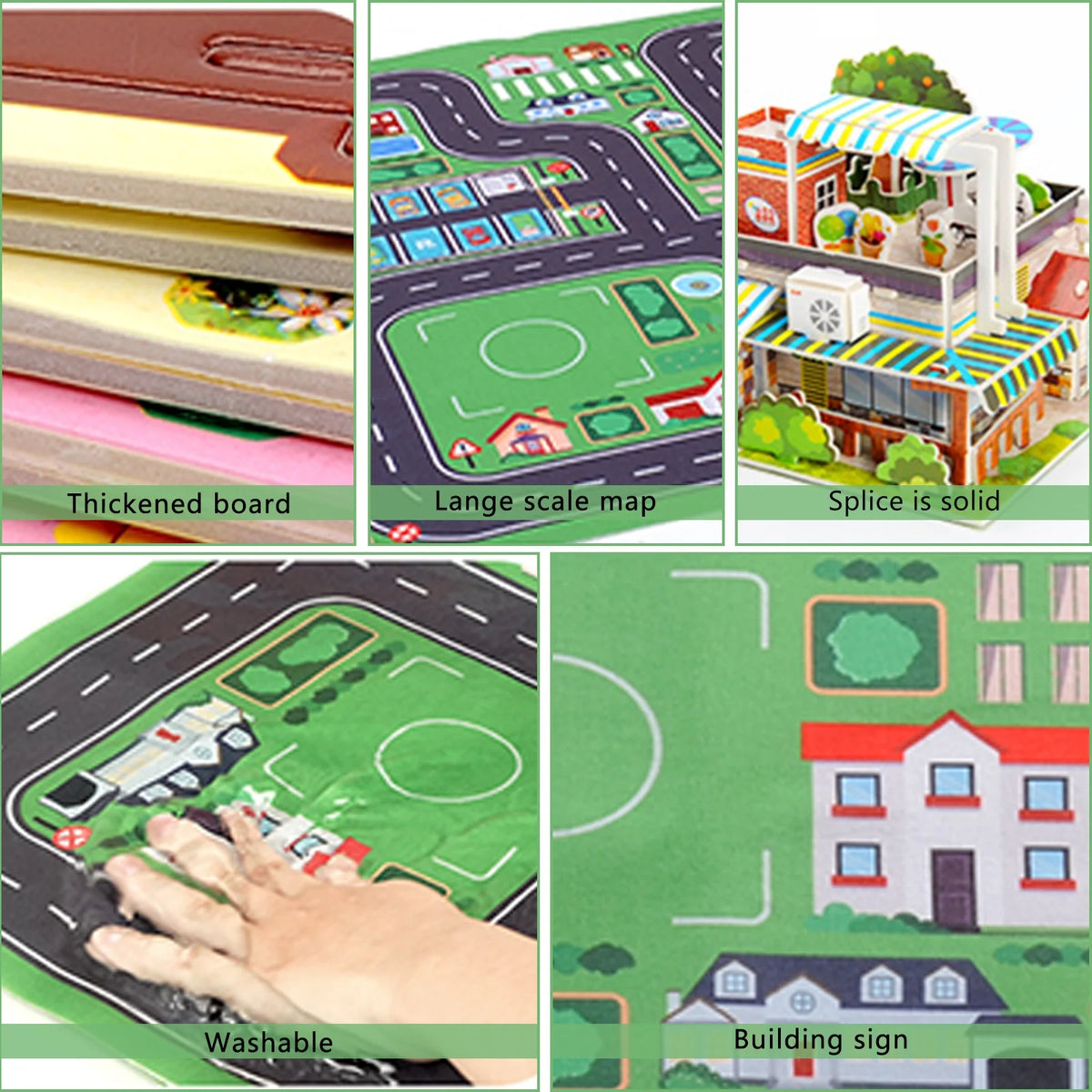 Building Blocks Set with 5 Toy Cars R288