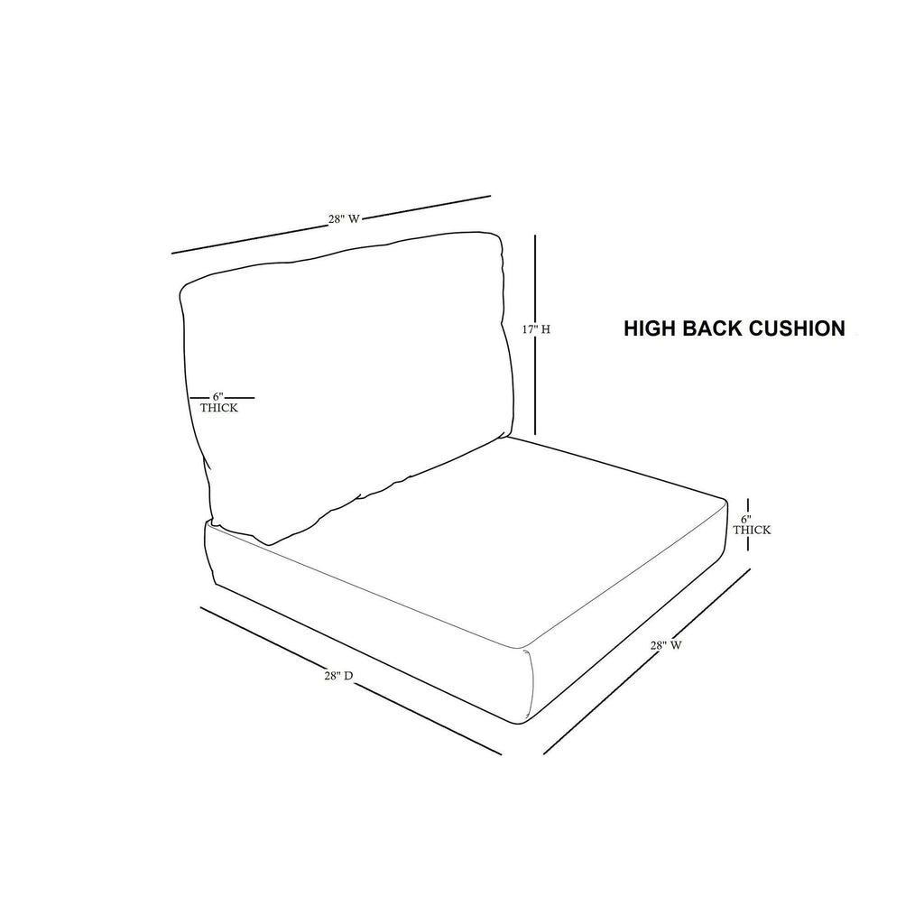 High Back Cover Set Sail White G967