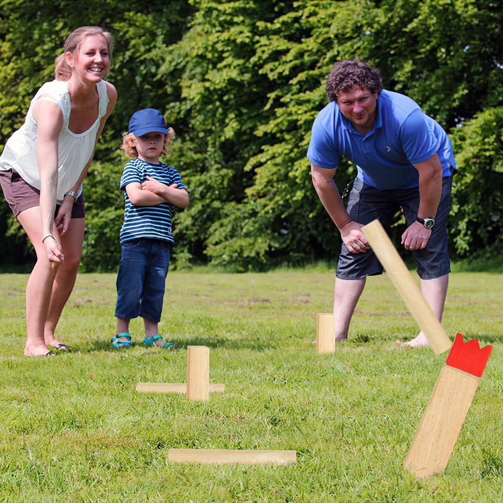 Kubb Yard Game Set Wooden with Carry Bag J530