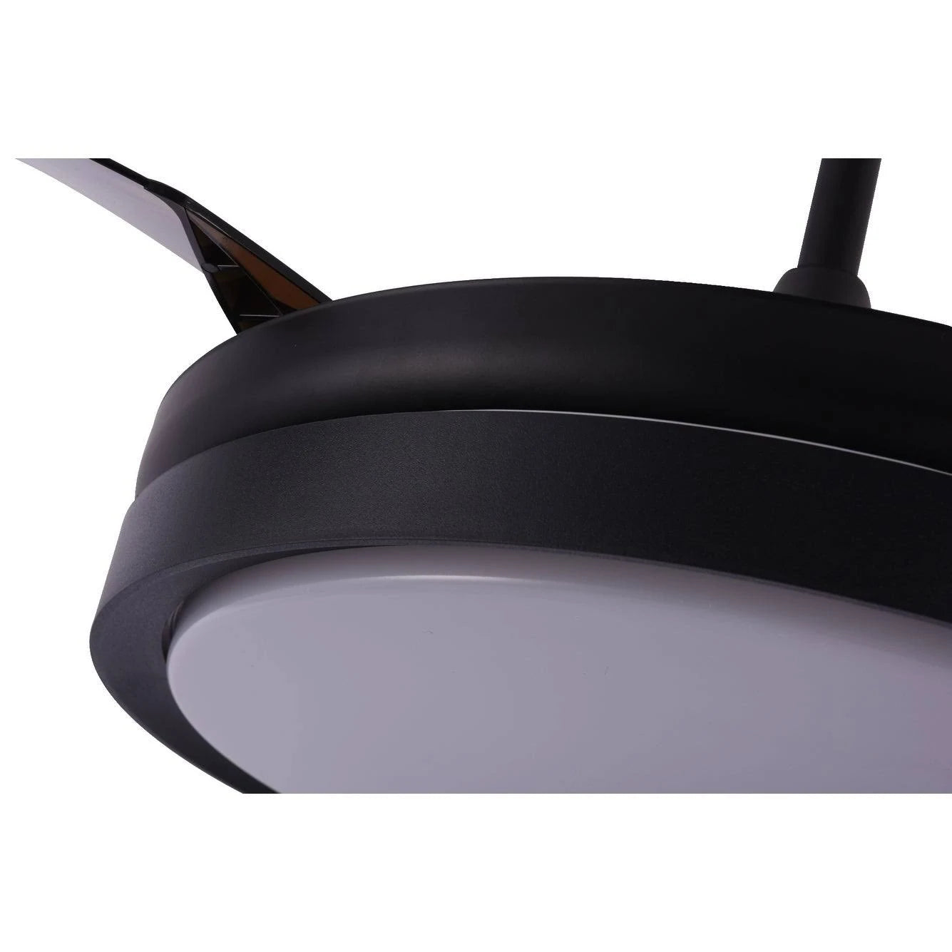 Retractable Metal LED Ceiling Fan with Remote - 42 Inches White R166624