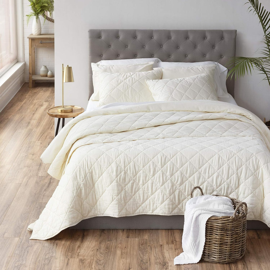 King Cotton Linen Percale Quilt U757