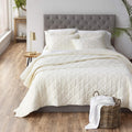 King Cotton Linen Percale Quilt U757