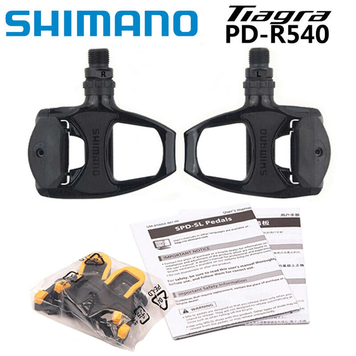 Carbon Pedal with SH11 SPD-SL Cleats E5627