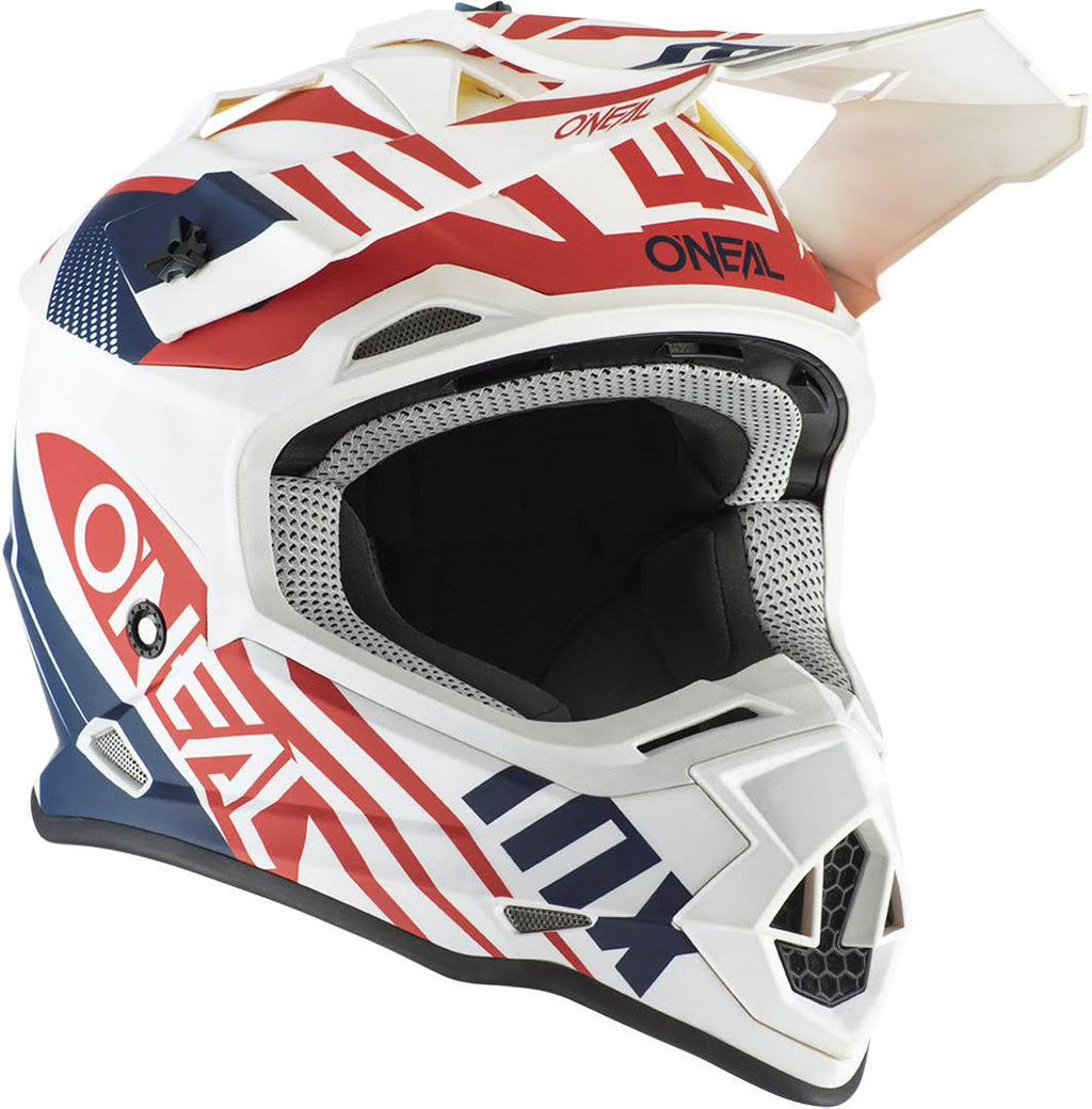 White/Blue/Red Racing Helmet P69683