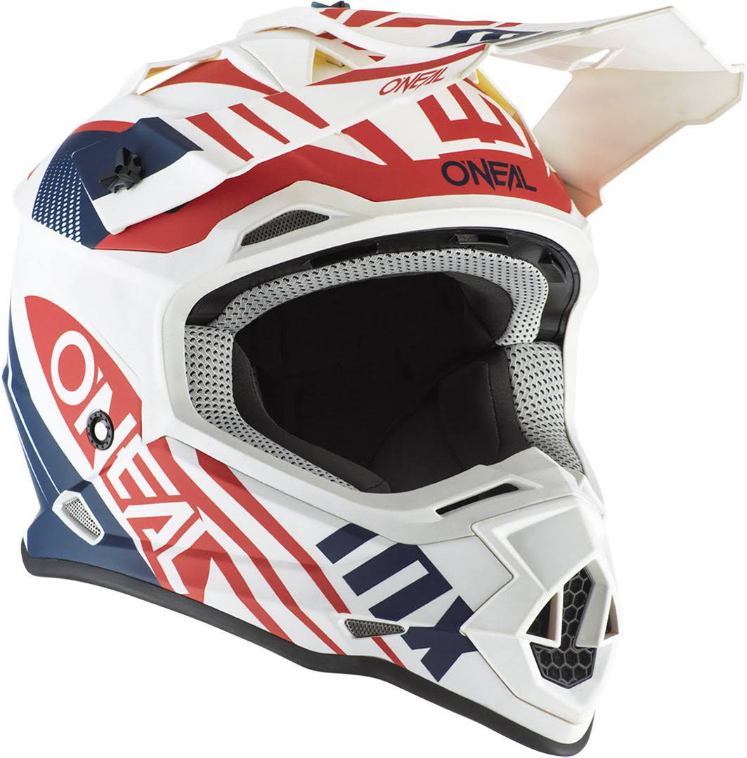 White/Blue/Red Racing Helmet P69683