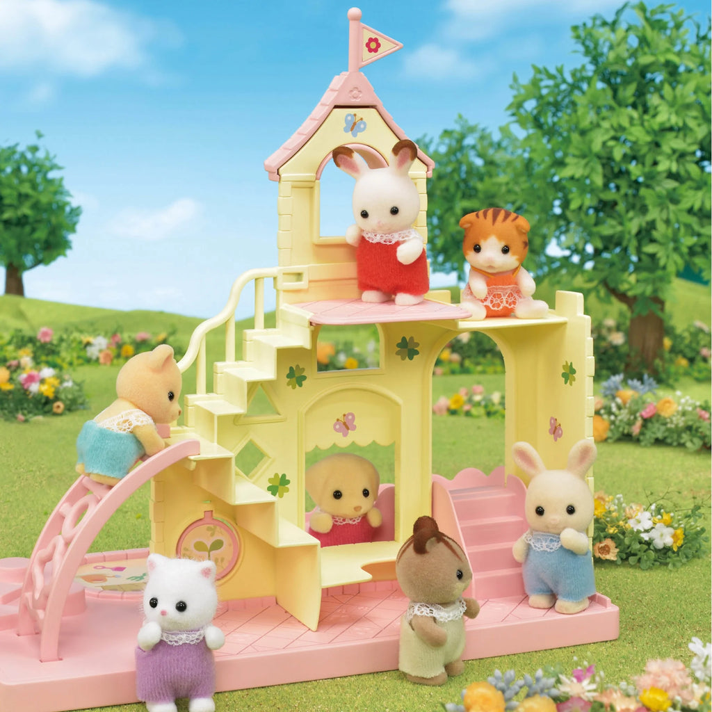 Baby Castle Playground Dollhouse Playset with Figure O36827