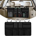Collapsible Multi-Compartment Car Storage Organizer (Black) Pack of 2 B14600