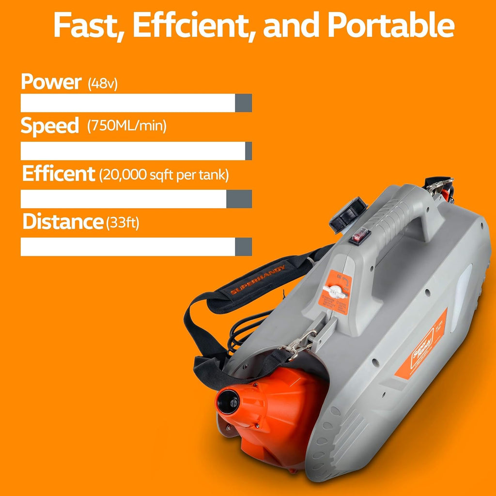 Fogger Disinfectant Handheld ULV 48V DC 2Gal Adjustable and Fogger Disinfectant Handheld ULV 120V 2Gal Adjustable W1126