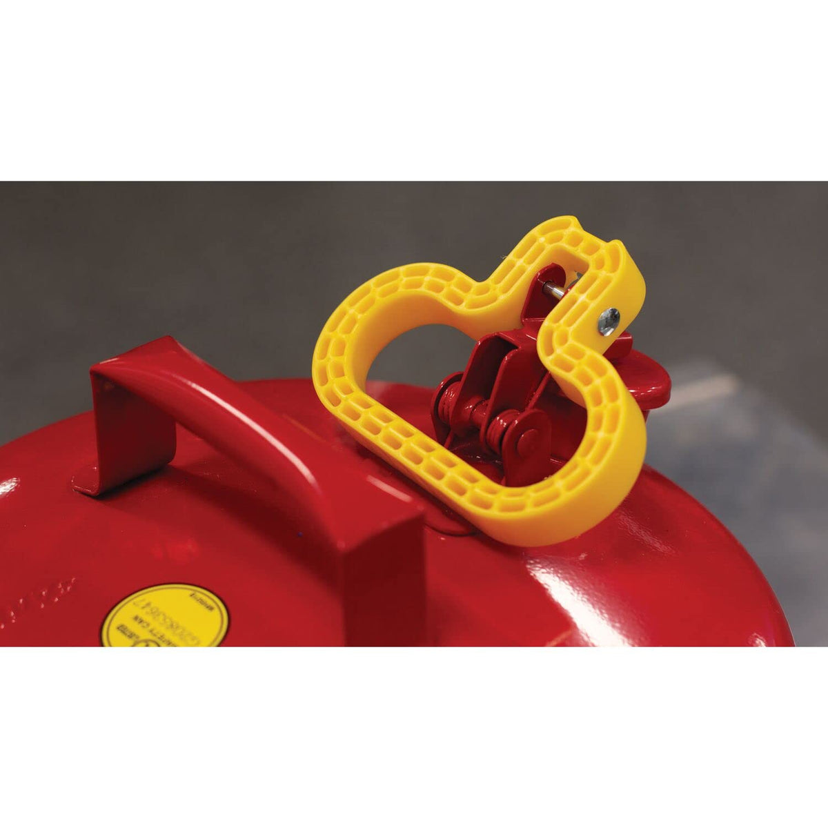 Red Galvanized Steel Type I Gasoline Safety Can with Funnel, 5 gallon Capacity, Pack of 2 L569