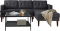Grey Fabric L-Shaped Sectional with Left Chaise W9541