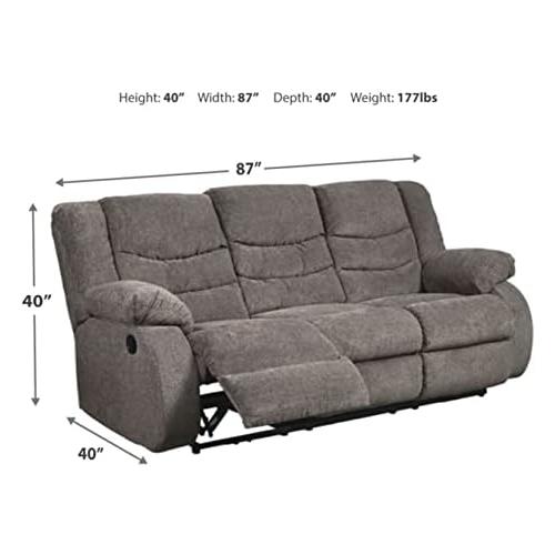 Dark Gray Manual Reclining Sofa G5256