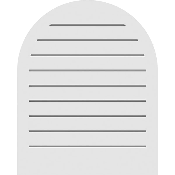 Round Top Surface Mount PVC Gable Vent N2183