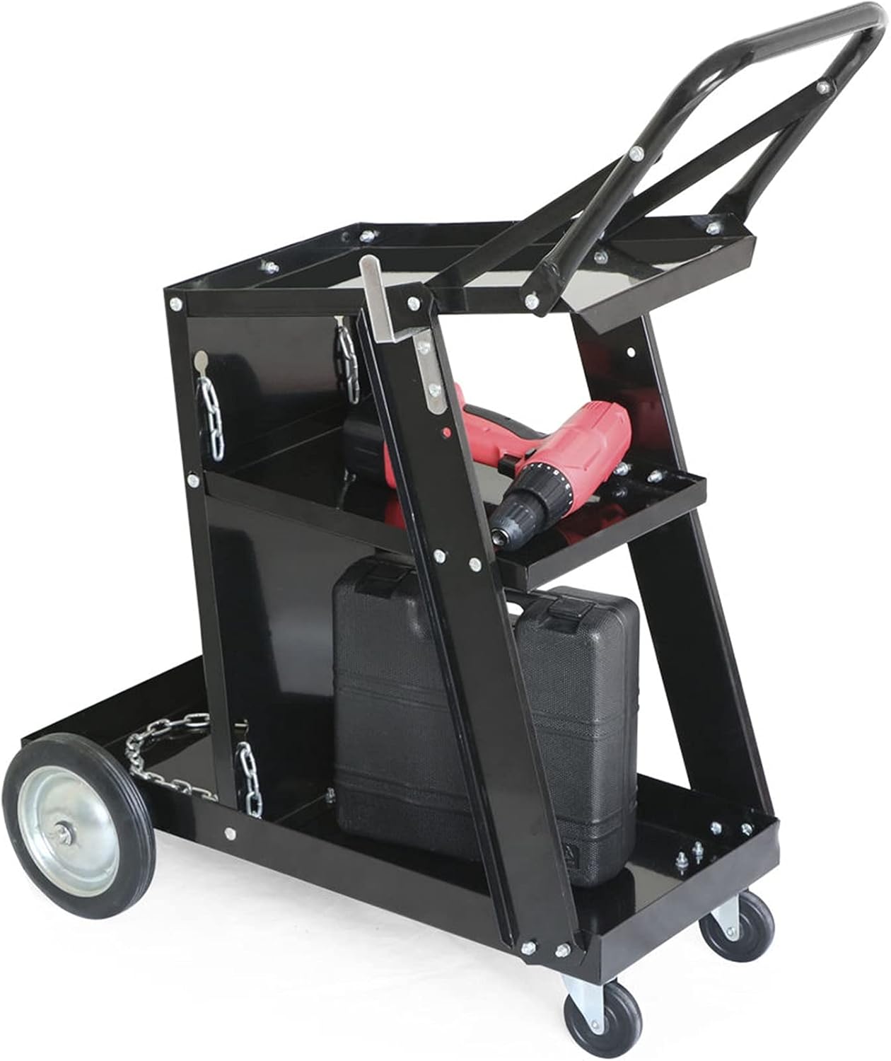 Black Welding Cart without Drawer Z316