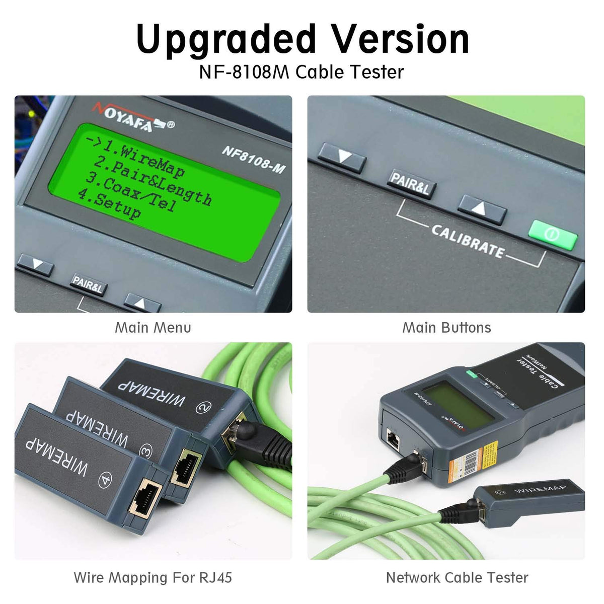 Network Cable Tester with 8 Far-end Passive Test Jacks G598889