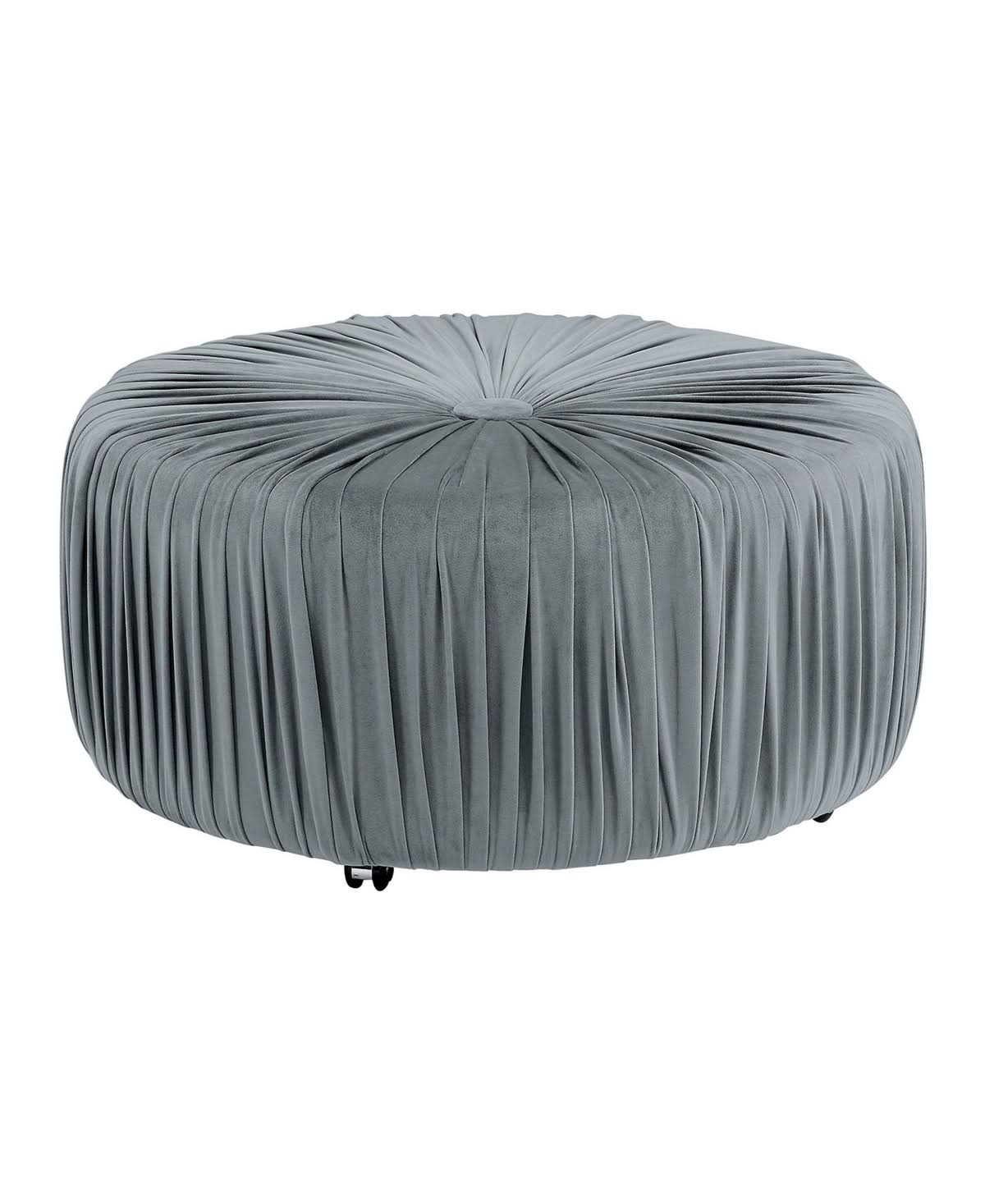 Navy Round Ottoman Z15206