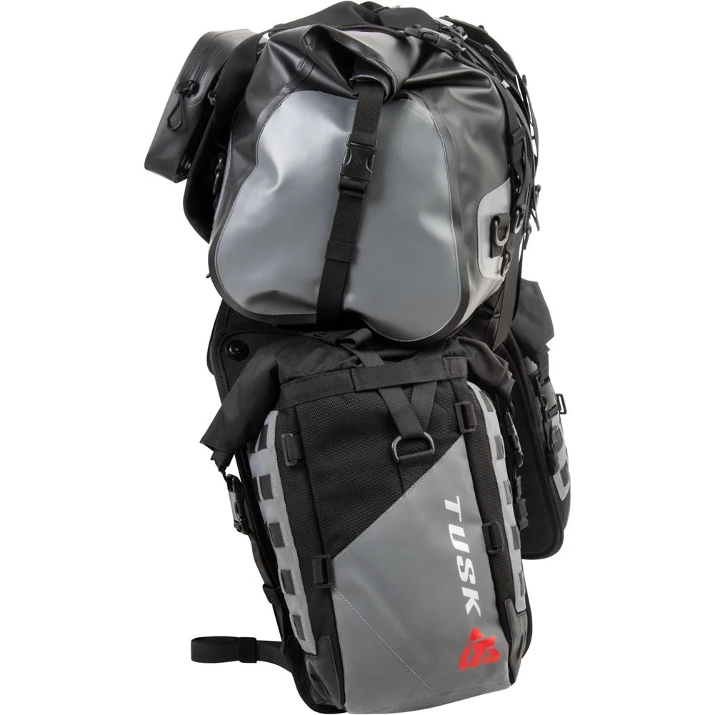 Rackless Luggage System with Medium Dry Duffel Tail Bag Standard Heat Shield X30074