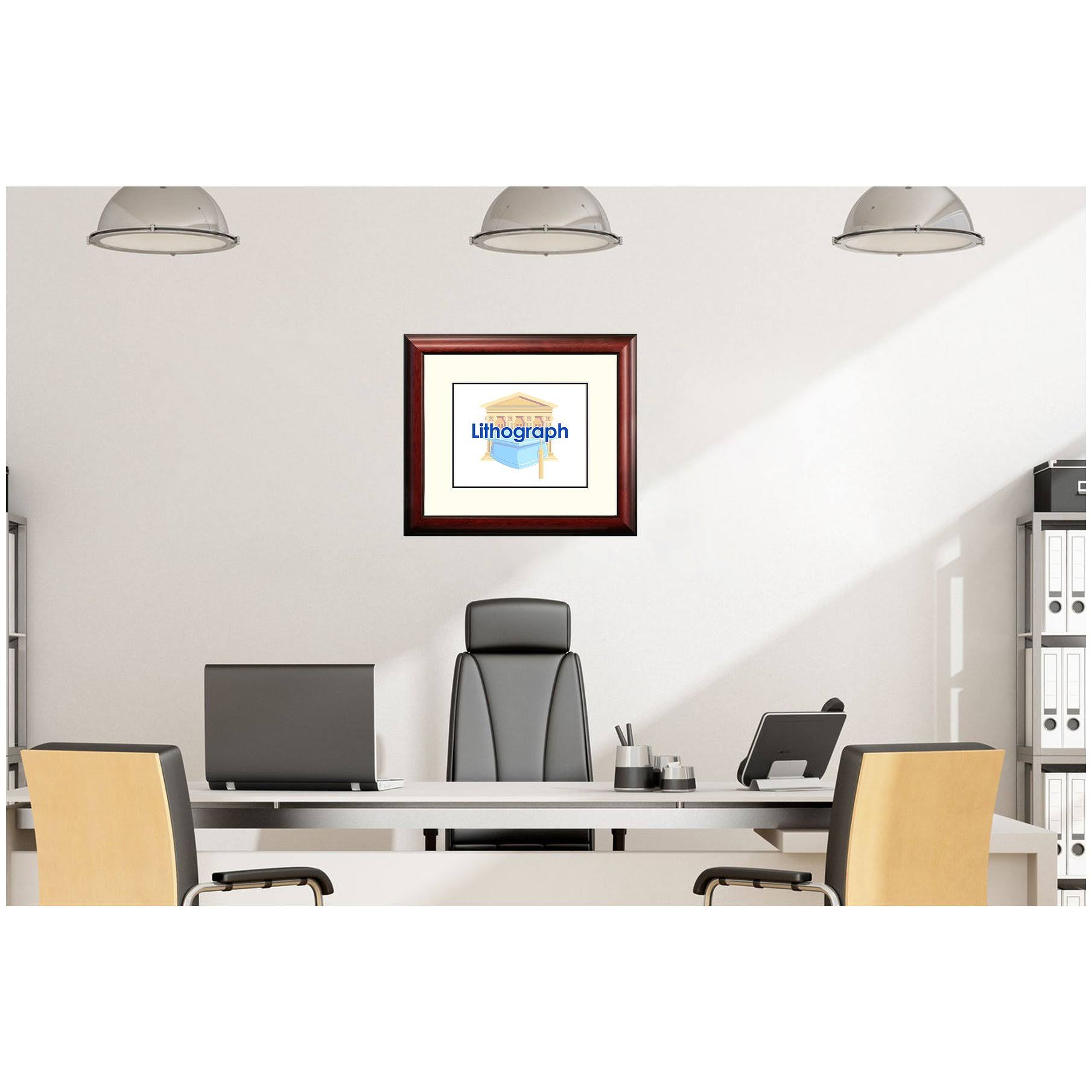Framed Lithograph B7605