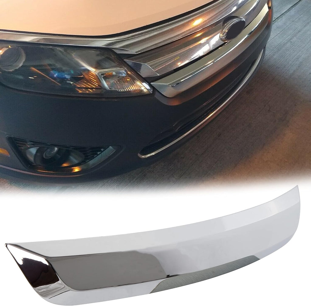 Chrome Front Lower Grille Grill Trim Molding for Ford Fusion 2010-2012, Pack of 2 S51800