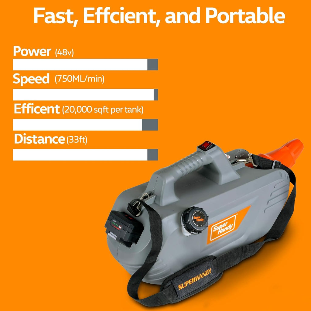 Fogger Disinfectant Handheld ULV 48V DC 2Gal Adjustable and Fogger Disinfectant Handheld ULV 120V 2Gal Adjustable W1126