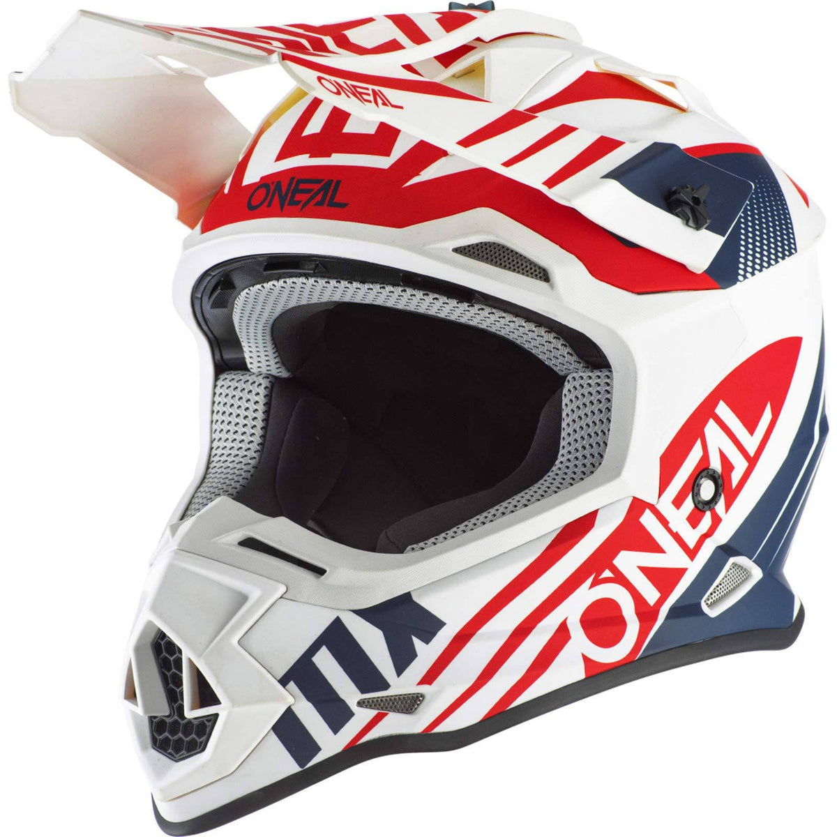 White/Blue/Red Racing Helmet P69683