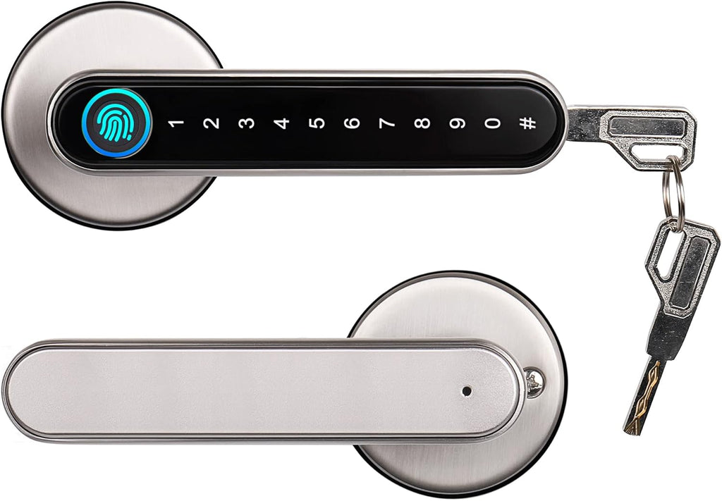 Smart Door Lock with Fingerprint Keyless Entry H632954