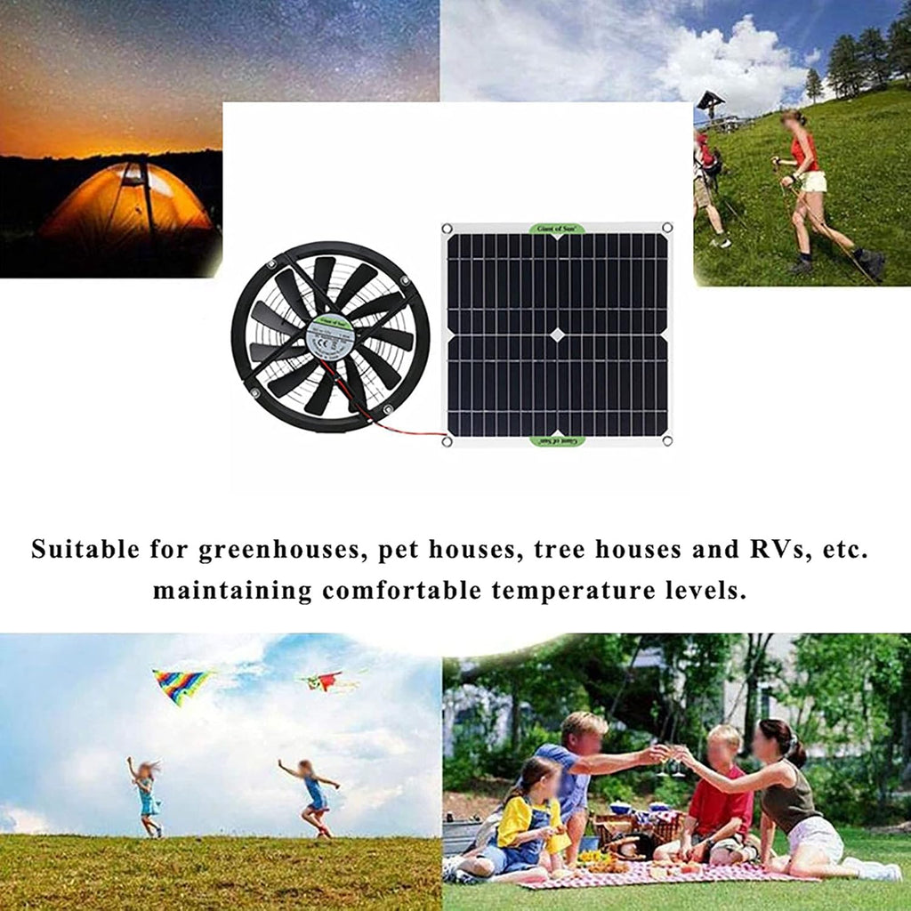 Solar Exhaust Fan IP65 Waterproof 100W 12V I5004