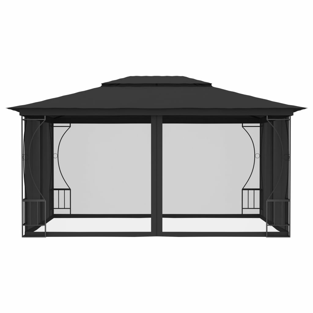 Anthracite Gazebo with Nets O465287