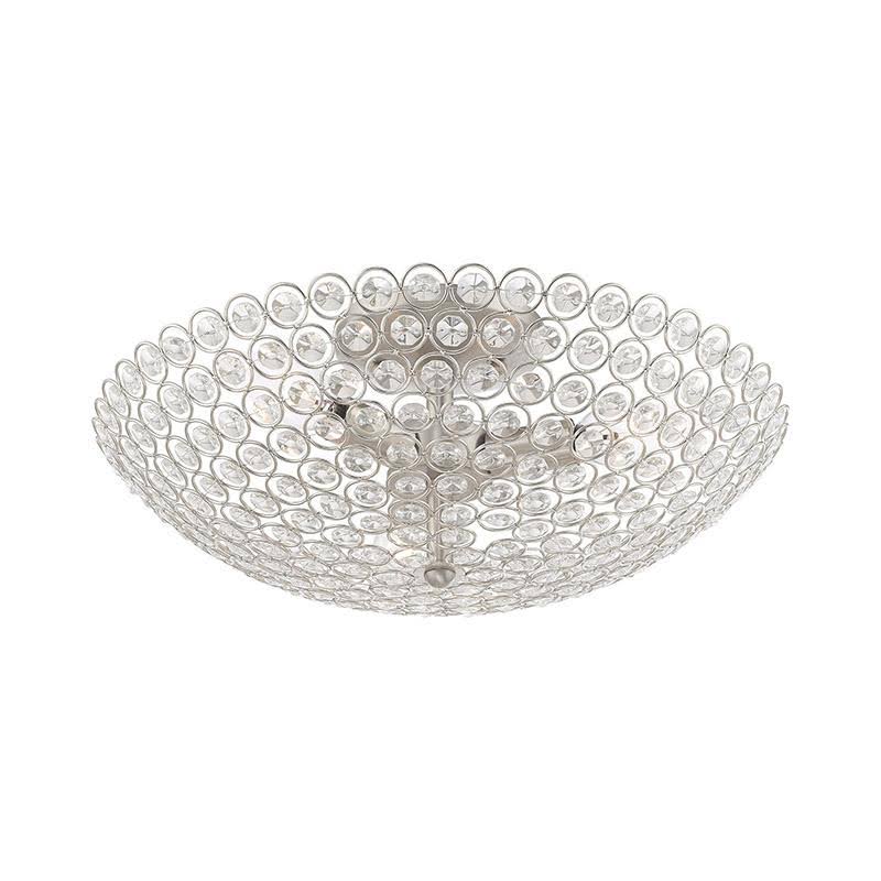 3 Light Semi-Flush Mount Black V93560