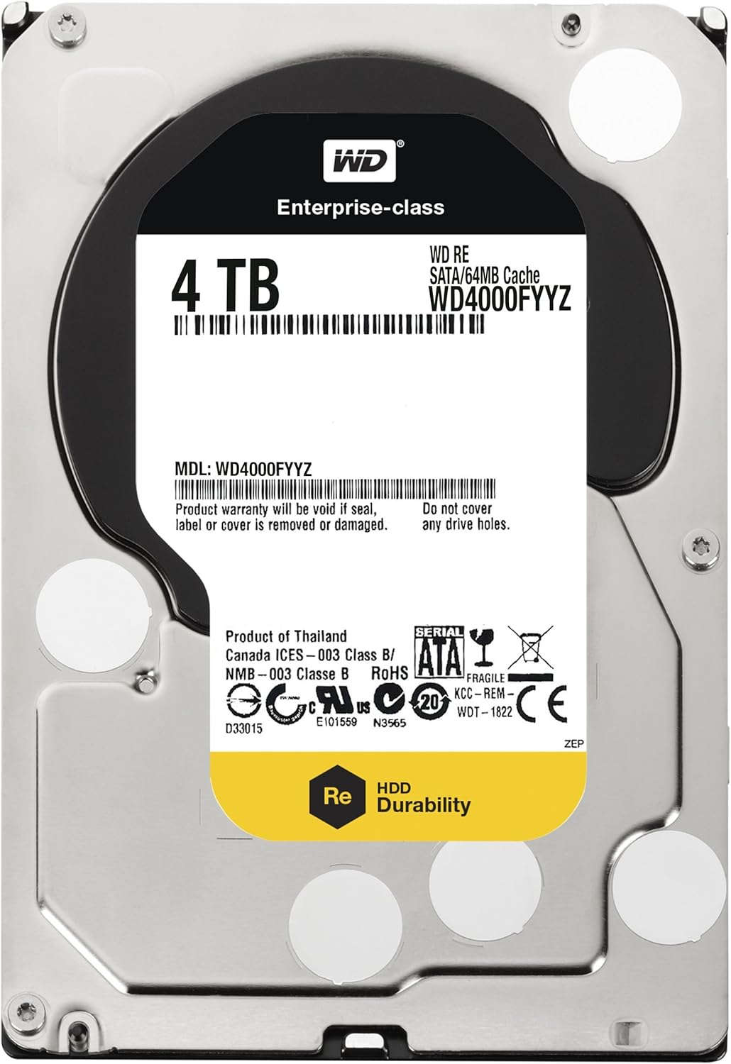 4TB 3.5 Inch SATA III 7200 RPM 64 MB Cache Enterprise Hard Drive K236