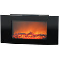 Black Wall Mount Electrical Fireplace (35 inch) P148