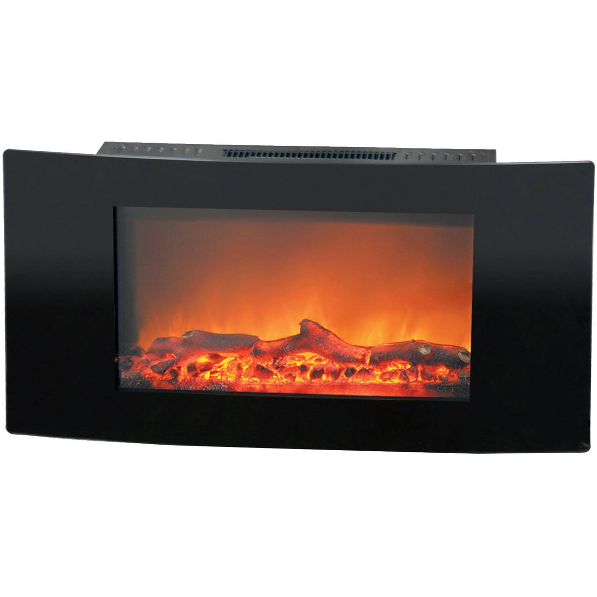 Black Wall Mount Electrical Fireplace (35 inch) P148