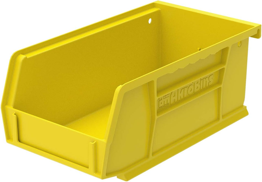 Plastic Storage Bin Hanging Stacking Containers, Black, 24-Pack E329891