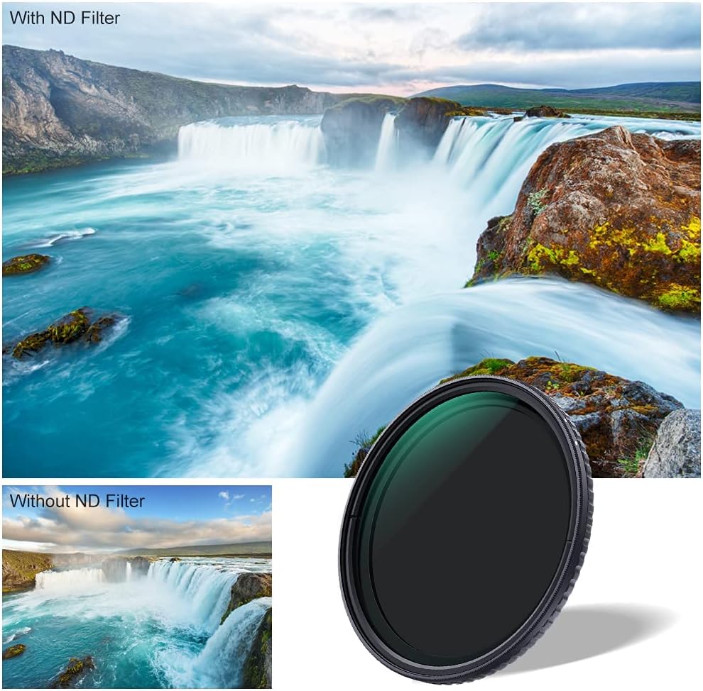 55mm Variable ND Filter ND2-ND32 with Microfiber Cleaning Cloth O31823
