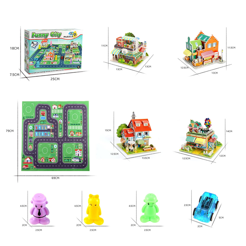 Building Blocks Set with 5 Toy Cars R288