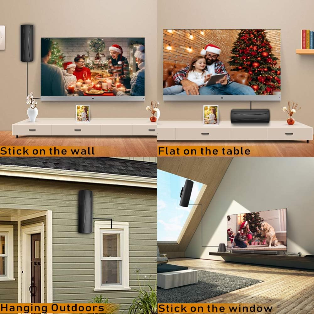 Digital TV Antenna with 36FT Coaxial Cable Amplifier J1458