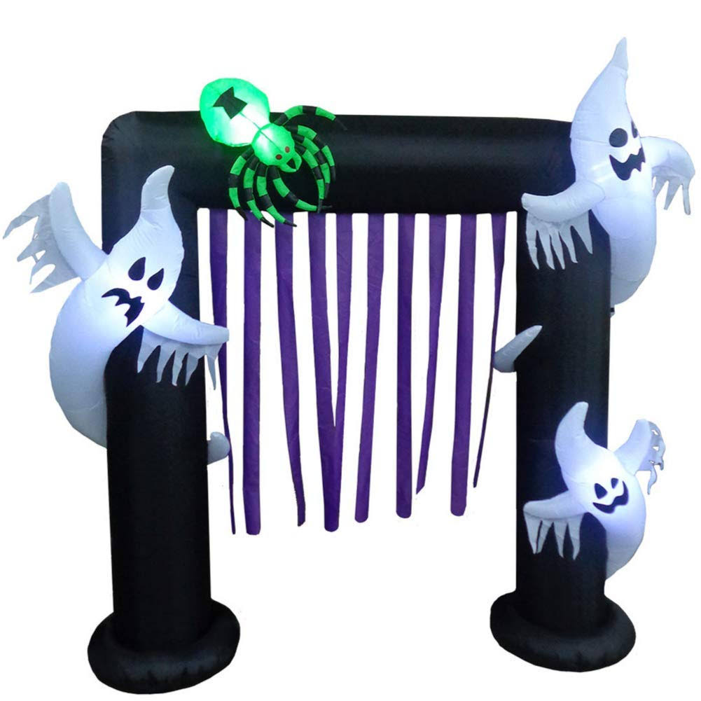 Inflatable Ghost Arch Halloween Decoration, 8 Feet Tall D93063