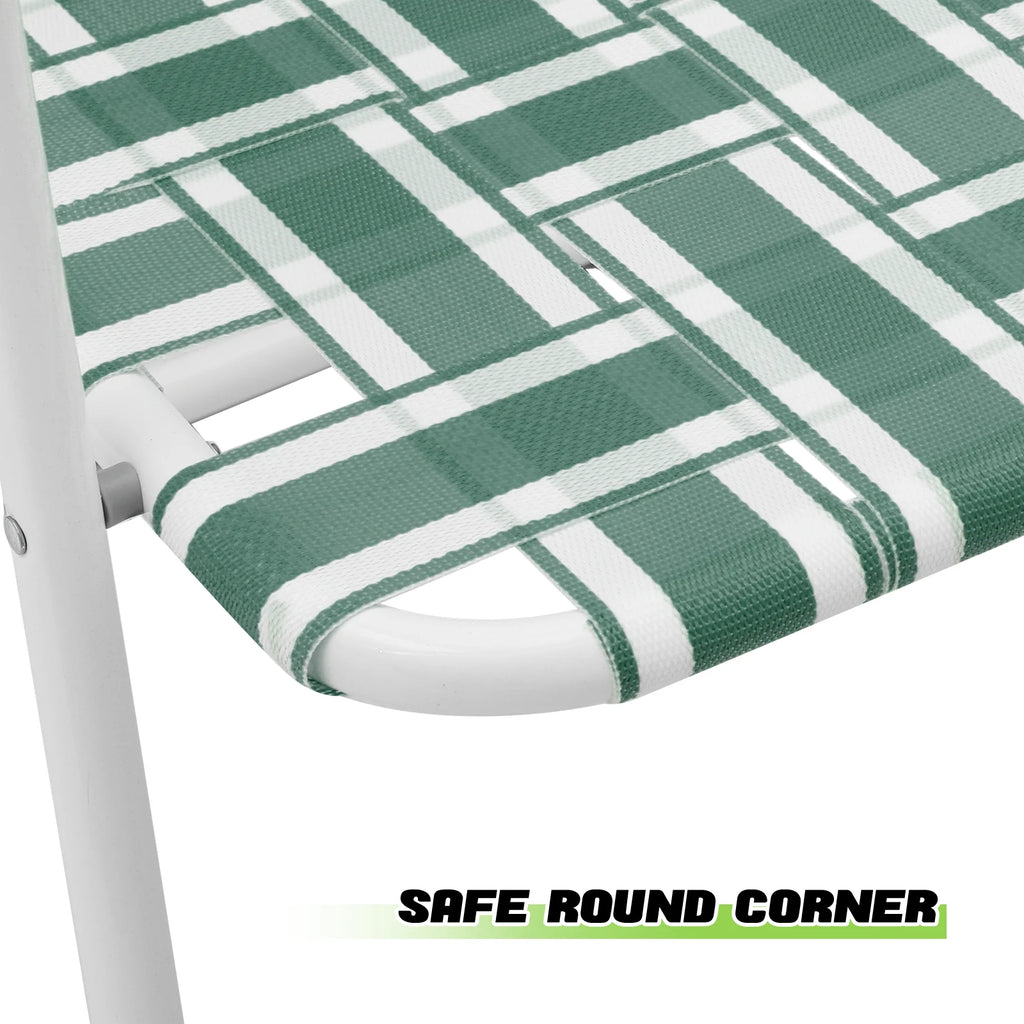 Dark Green 2 Pieces Folding Beach Chairs with Armrests X519295