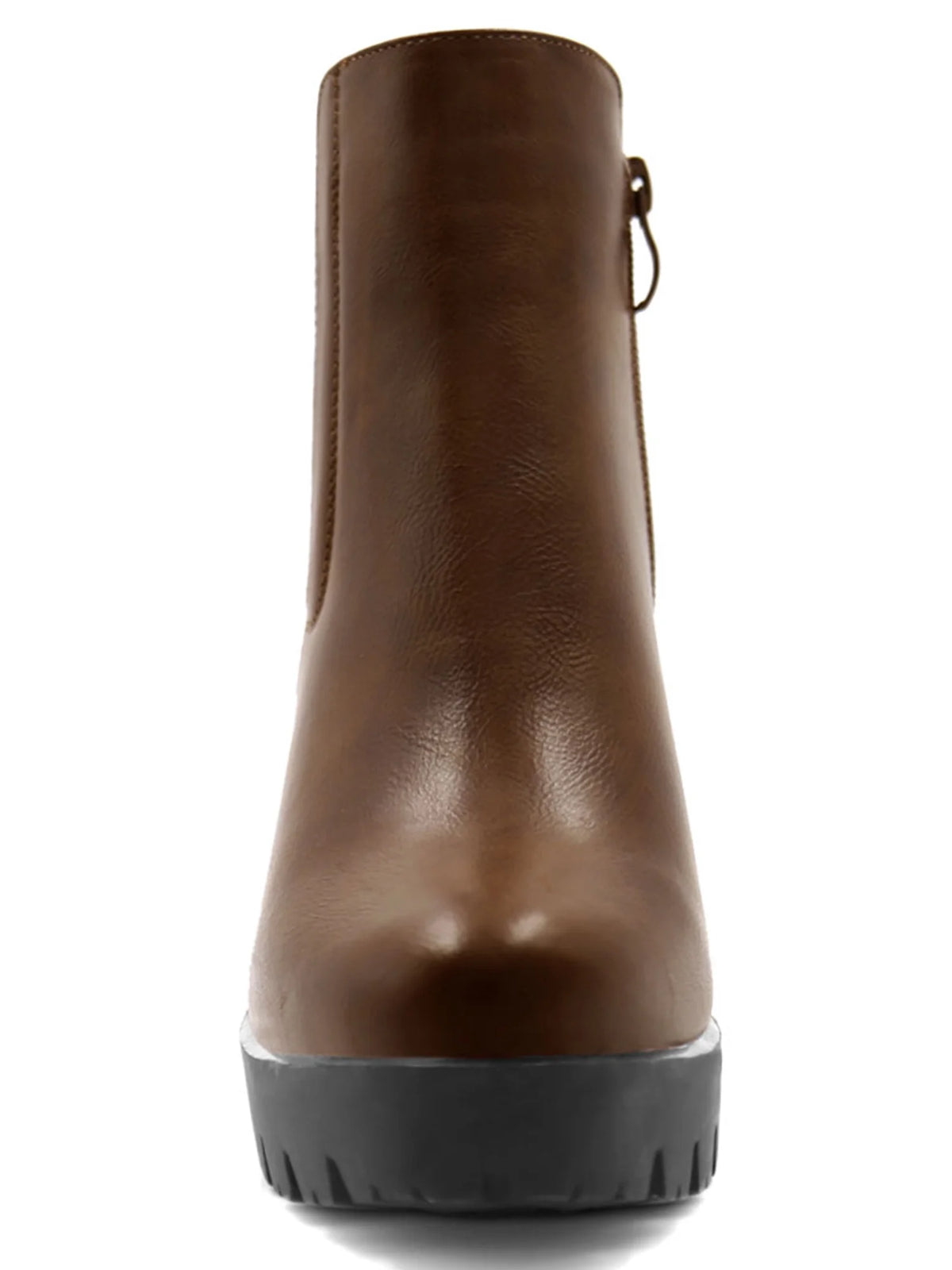 Chunky High Heel Platform Zipper Chelsea Boots T8444