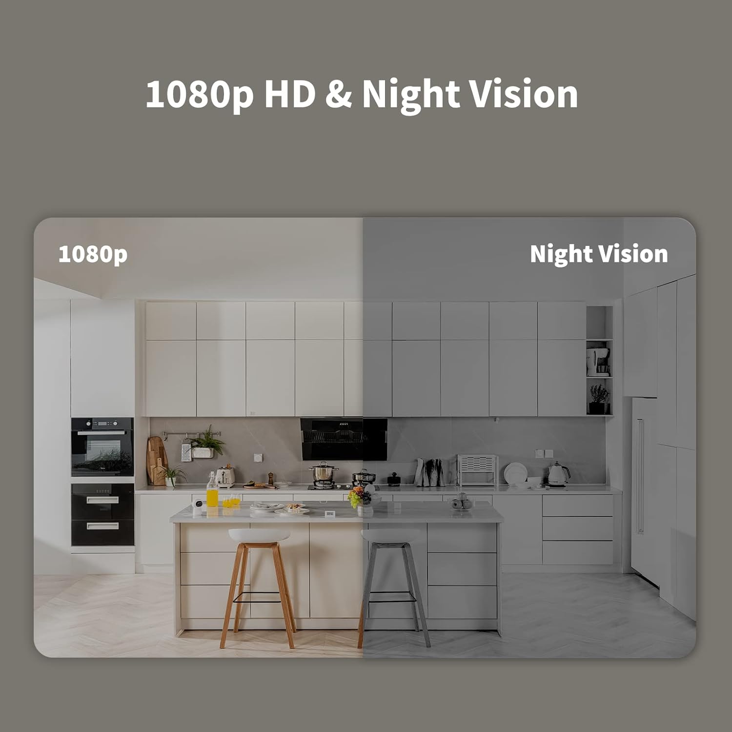 1080p HD Indoor Security Camera Hub with Night Vision, Two-Way Audio, Zigbee Hub, Pack of 2 P38872