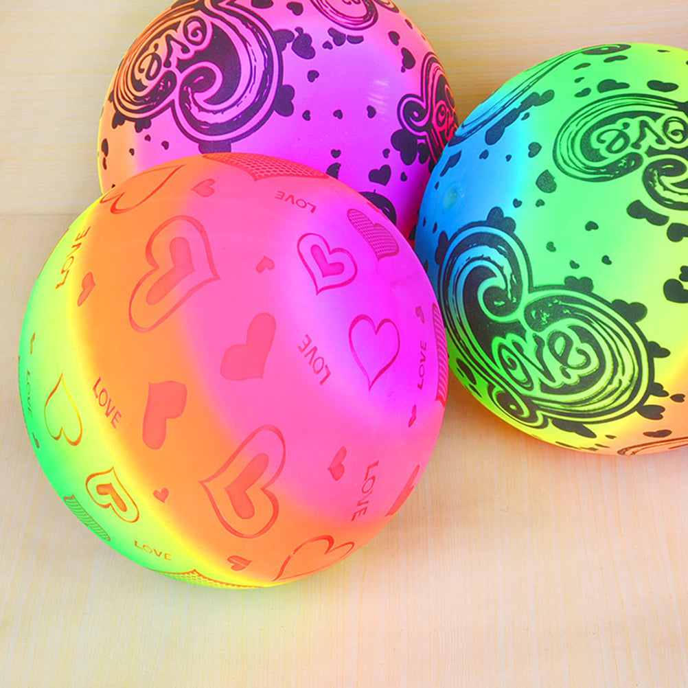3pcs Inflatable Beach Volleyball Toys Rainbow Volleyball Balls C345506