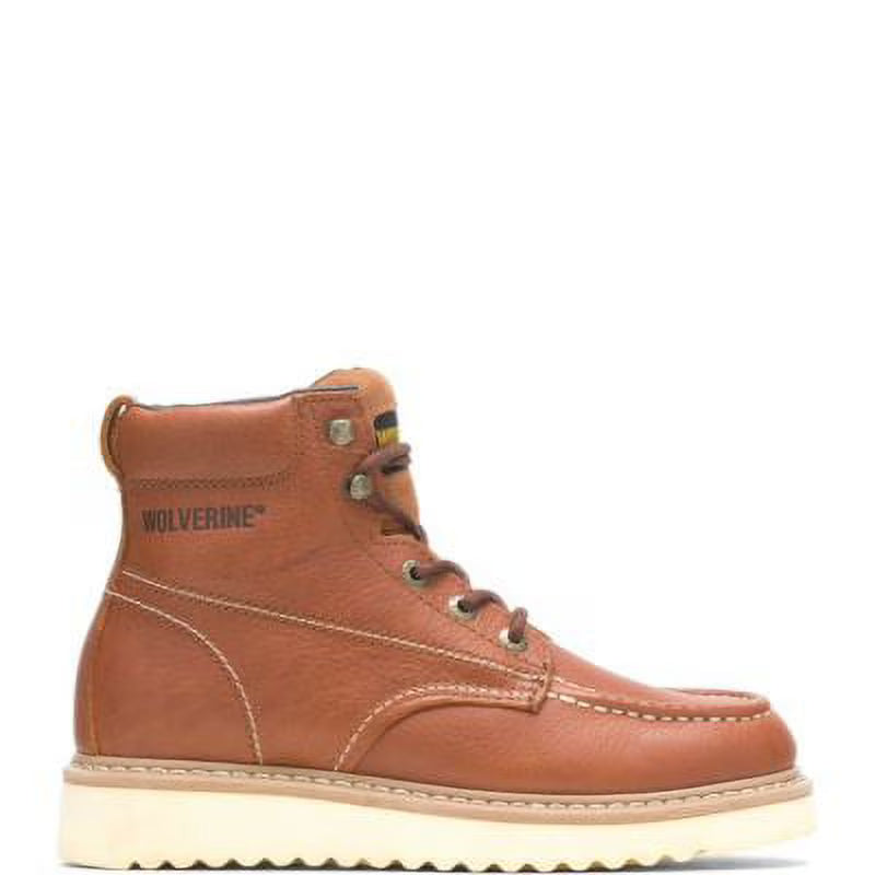 Tan 6" Moc-Toe Steel-Toe Work Boot B570562