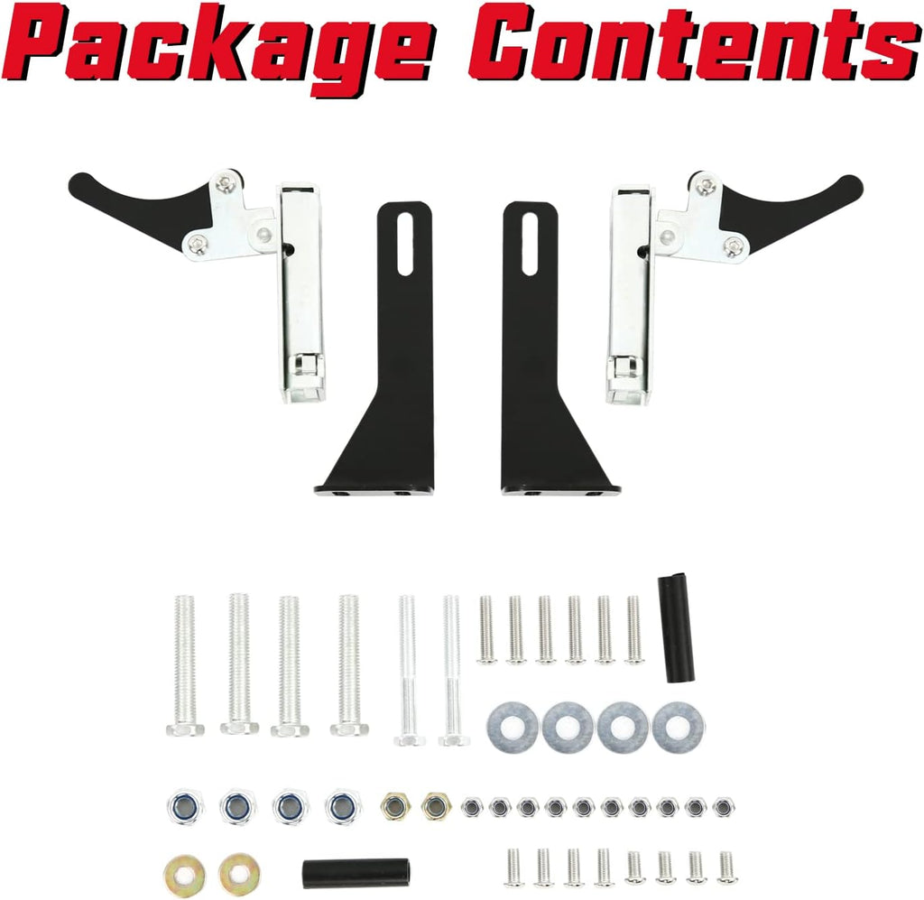 UTV Metal Doors with Automotive Style Latch, 2Pcs Q341